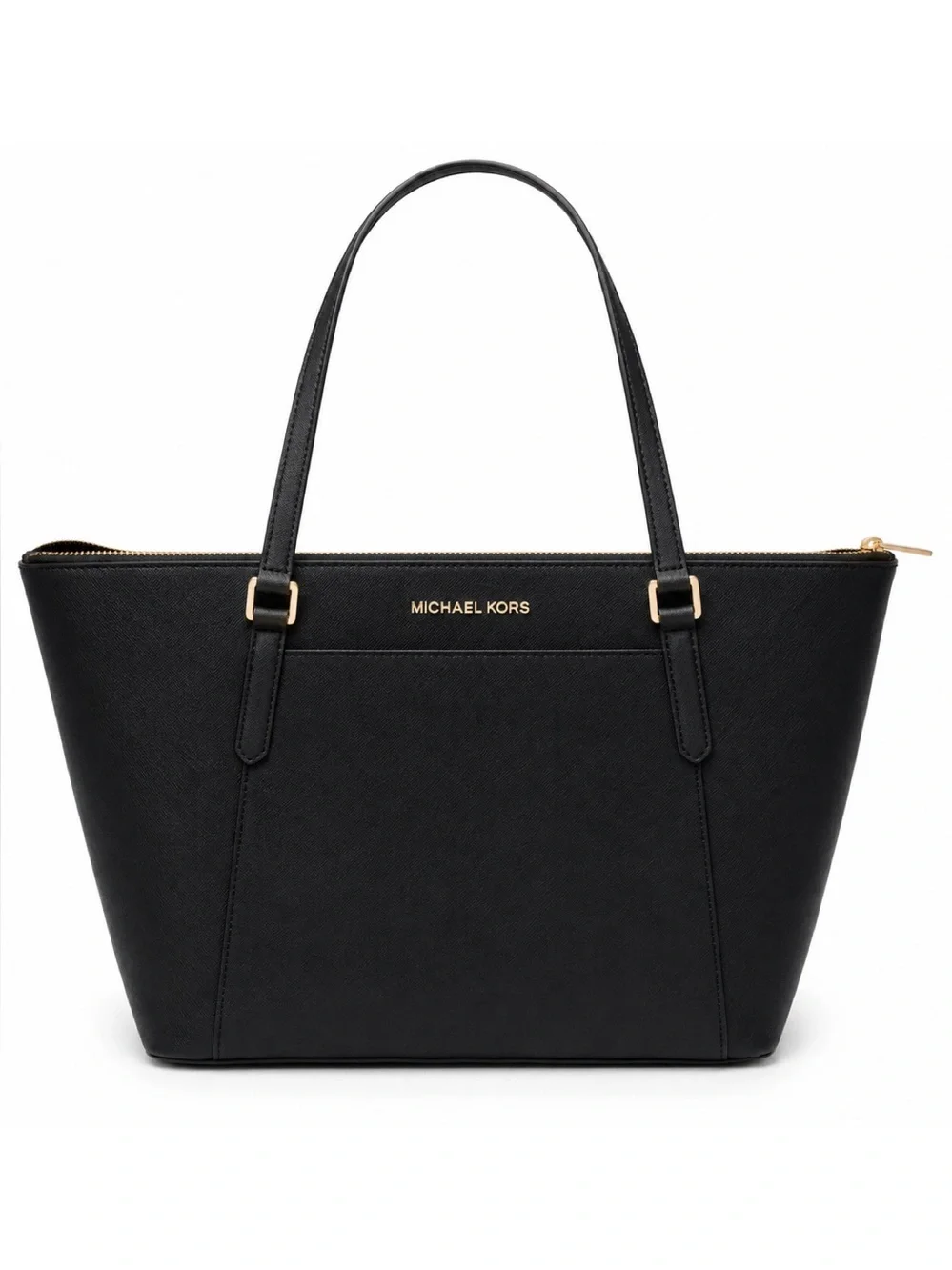 MICHAEL KORS Authentic Ciara Black Saffiano Leather Tote Shoulder Bag